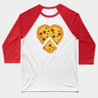 Heart Shaped Pizza Baseball T-Shirt